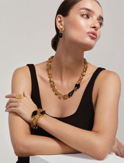 Melissa Ring, Rectangular Emerald Cut Lemon Quartz