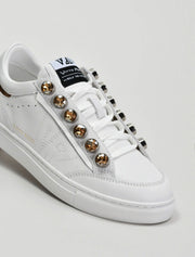 Metal Lace Sneakers, White