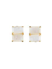 Olivia Stud Earrings with Tiered Dangles, 14K Gold Plated