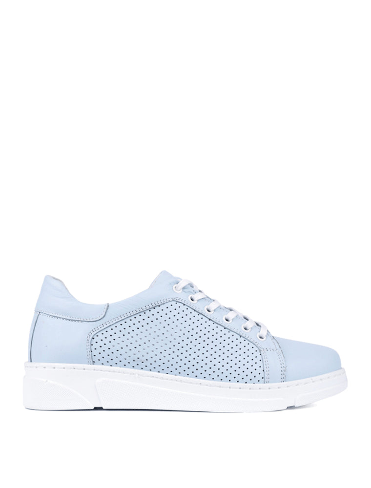 Perforated Sneakers, Light Blue