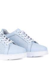 Perforated Sneakers, Light Blue