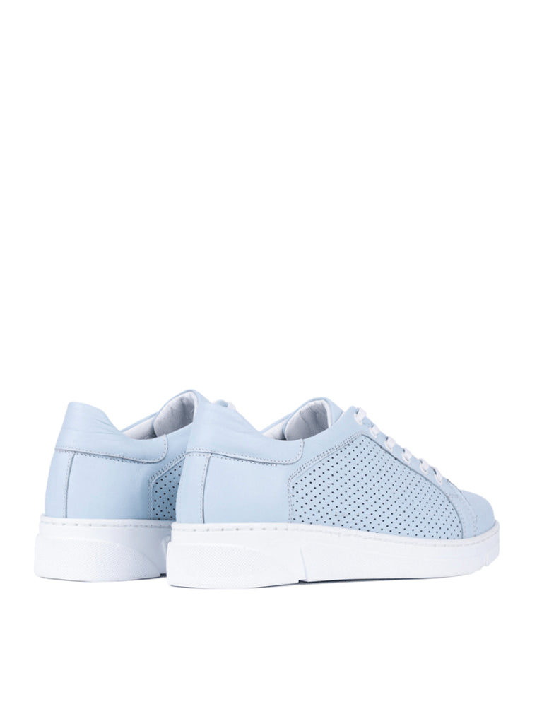 Perforated Sneakers, Light Blue