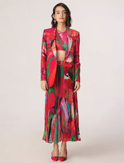 Pink Tropical Rebekkah Blazer, Hot Pink