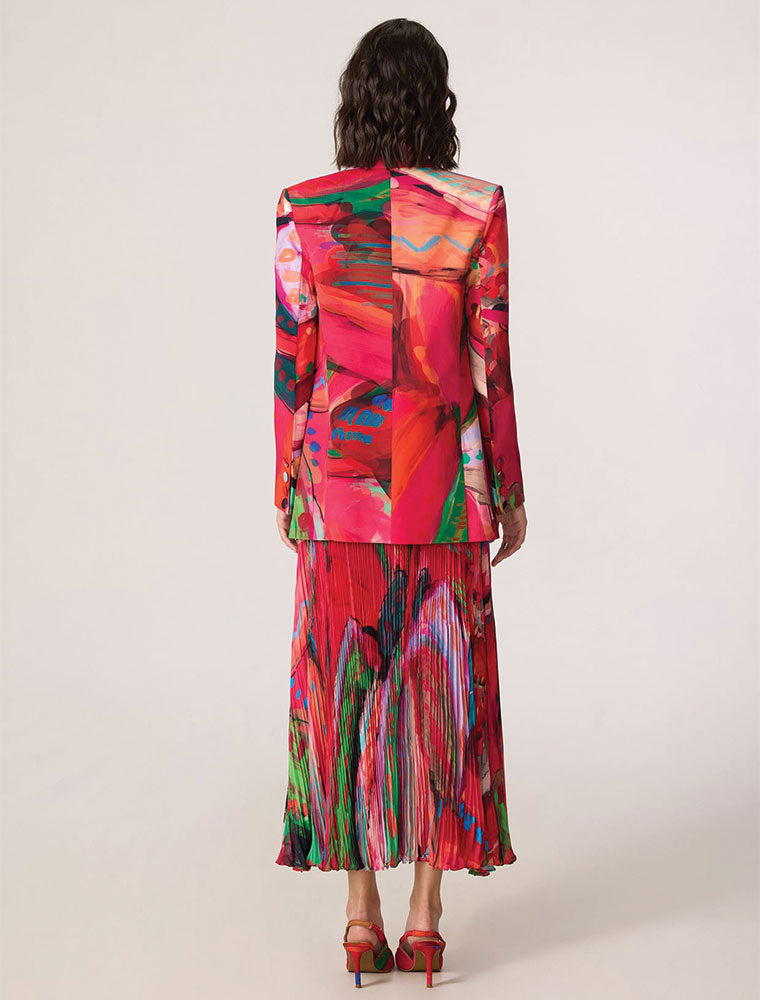 Pink Tropical Rebekkah Blazer, Hot Pink
