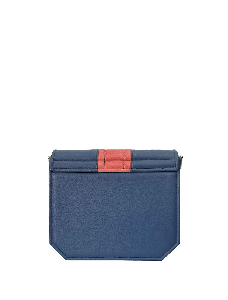 Radiant Clutch Bag, Blue / Red