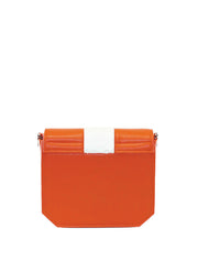 Radiant Clutch Bag, Orange / White