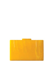 Rectangular Acrylic Clutch Bag, Sunflower Yellow