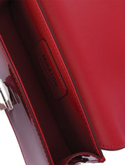 Rectangular Patent Mini Bag, Cherry Red