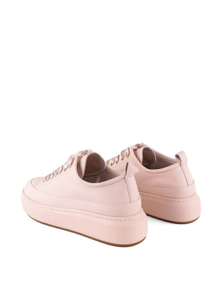 Satin Lace Sneakers, Light Pink