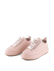 Satin Lace Sneakers, Light Pink