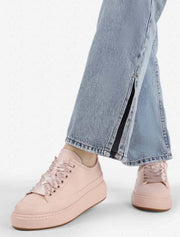 Satin Lace Sneakers, Light Pink