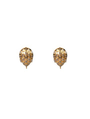 Selene Earrings, Clear Quartz, 14K Gold Plated