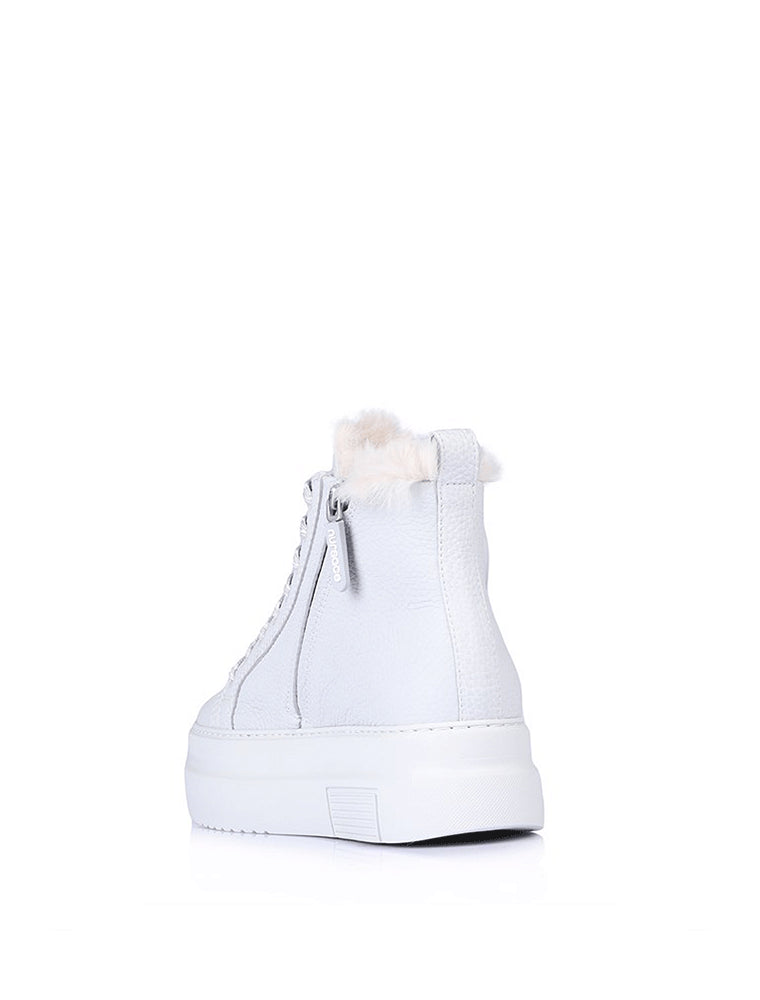 Signature Logo Sporty Platform Lace-Up Boots, Light Grey