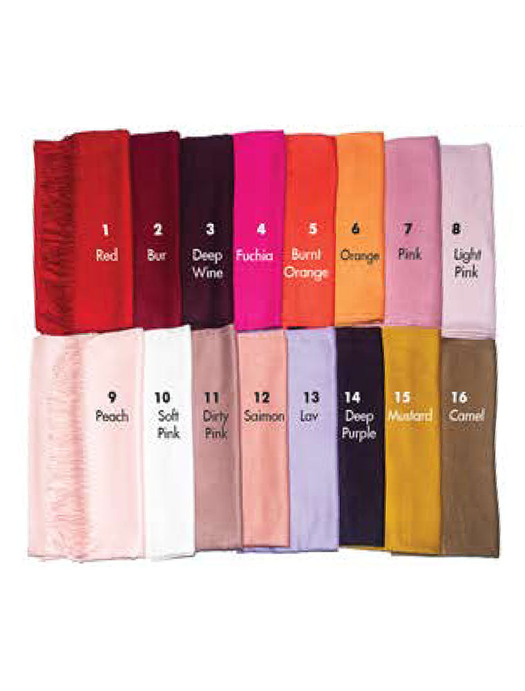 Solid Color Cashmere Shawl