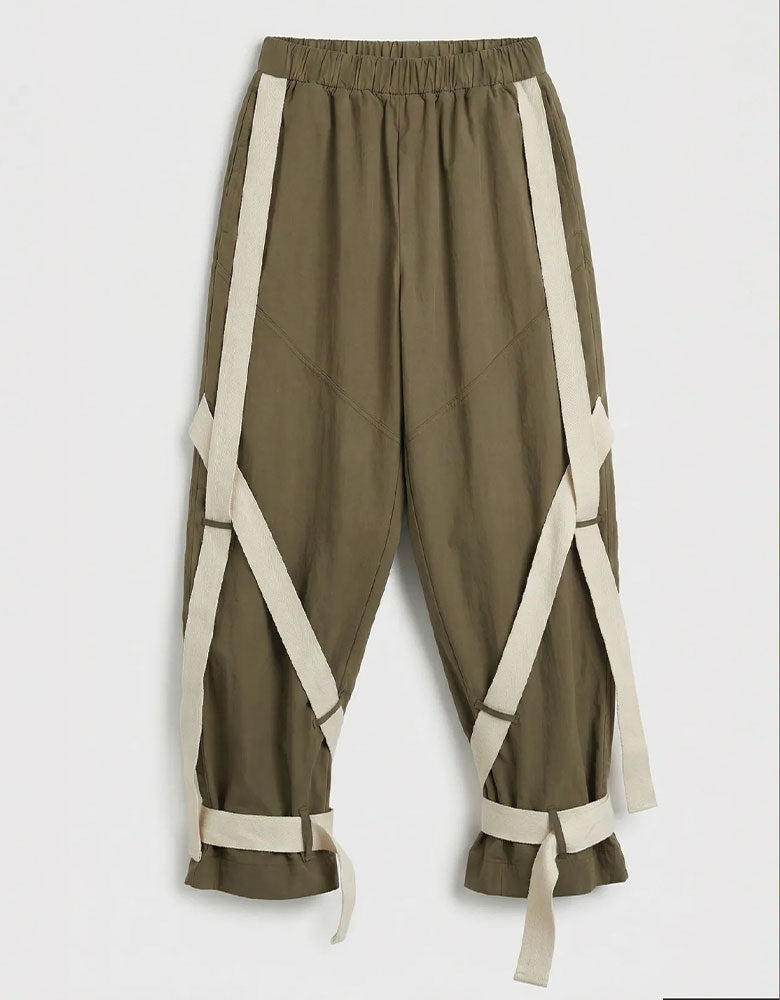Strappy Jogger, Army Green