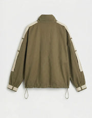 Strappy Straight Cut Jacket, Army Green