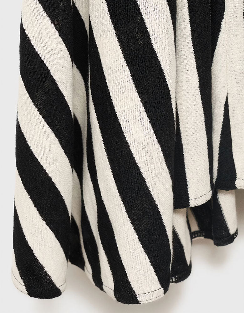 Striped Maxi Dress, Black