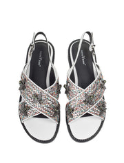 Summer Bee Sandals, White