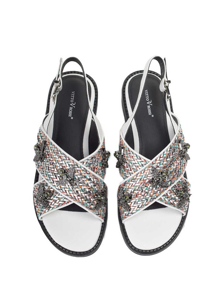 Summer Bee Sandals, White