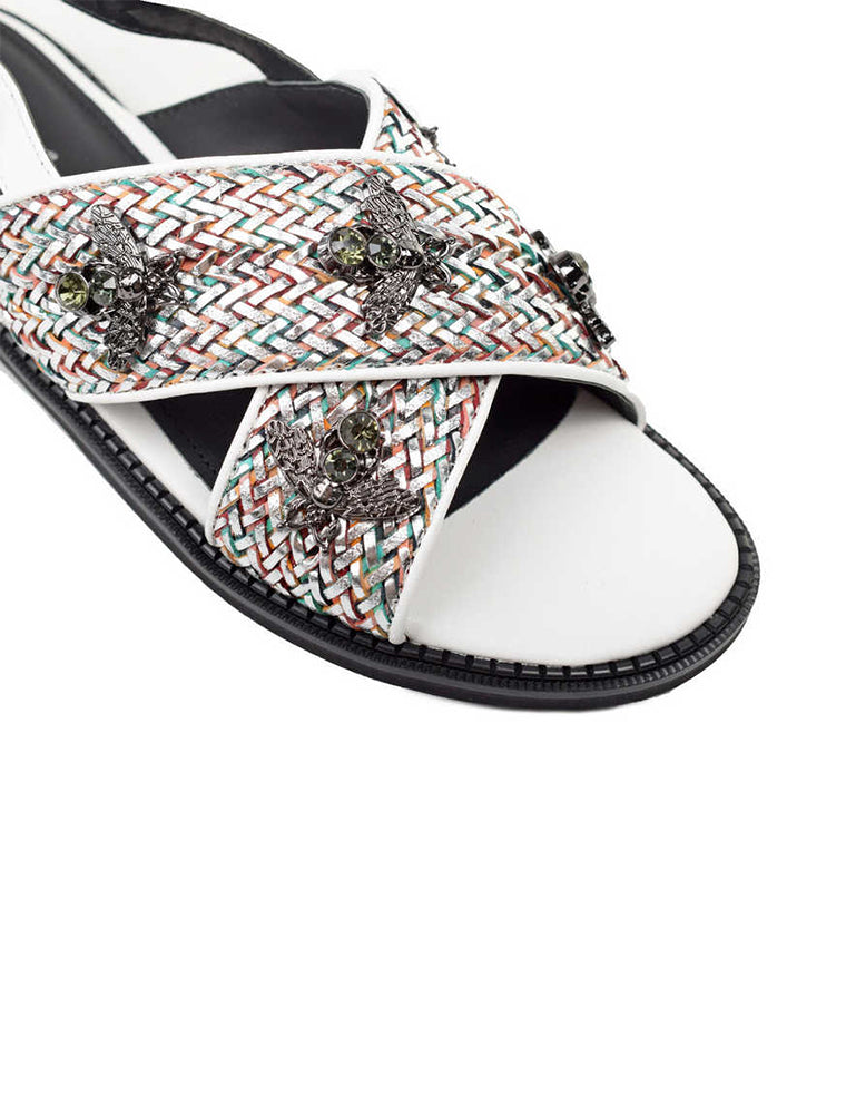 Summer Bee Sandals, White