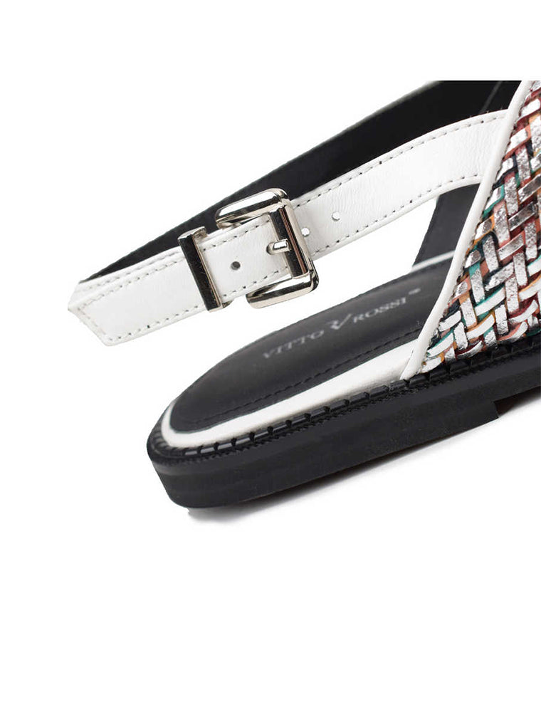 Summer Bee Sandals, White