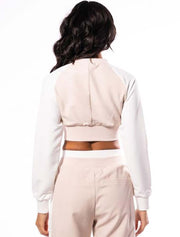 Active Zip-up Cropped Sweatshirt, Pink